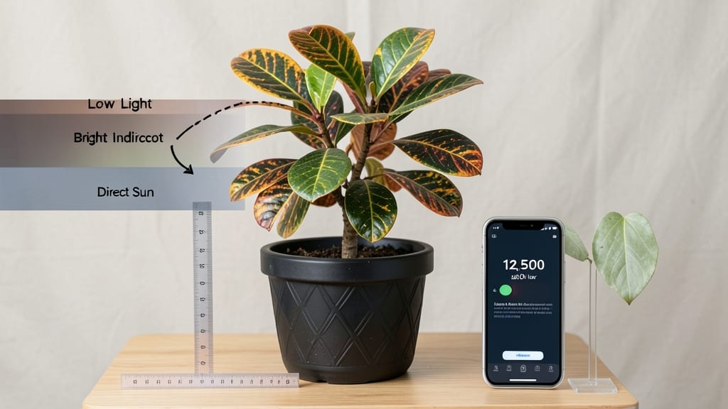How Much Light Does a Croton Plant Need: Bright Indirect Sunlight Guide for Vibrant Foliage