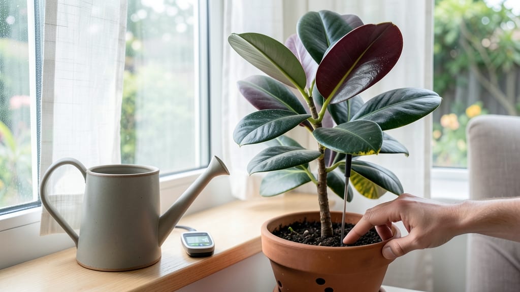 Rubber Plant Watering Guide: When Less Means More for Thriving Leaves