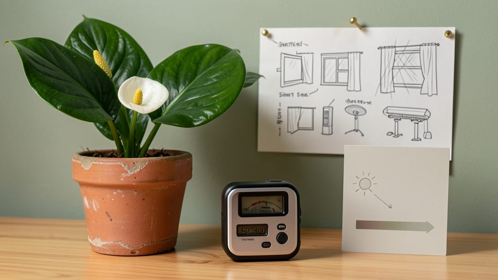 How Much Light Does a Peace Lily Plant Need: Low-Light Secrets for Thriving Leaves